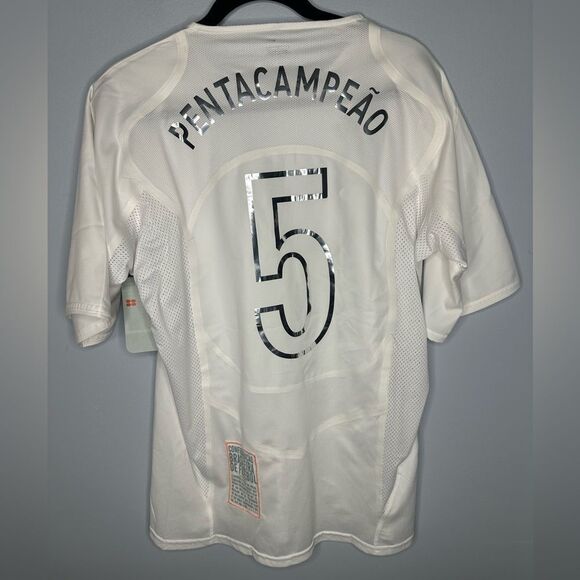 Nike Brazil PENTACAMPEAO Jersey L 2005 CBF Soccer Limited Edition Art NWT FIFA - Picture 2 of 8